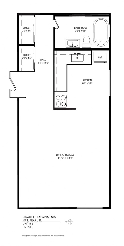 Studio floorplan